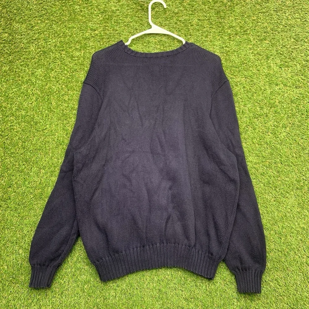 Polo Ralph Lauren Crewneck Sweatshirt Mens XL Blue Fade Pony Sweater 90s Y2K